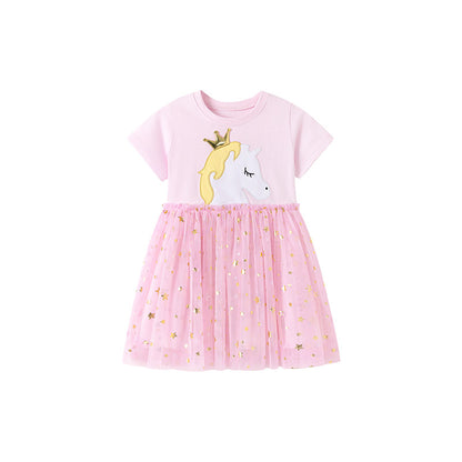 Summer Kids Dress Cute Tulle Baby Dress  Children's Princess Dress
