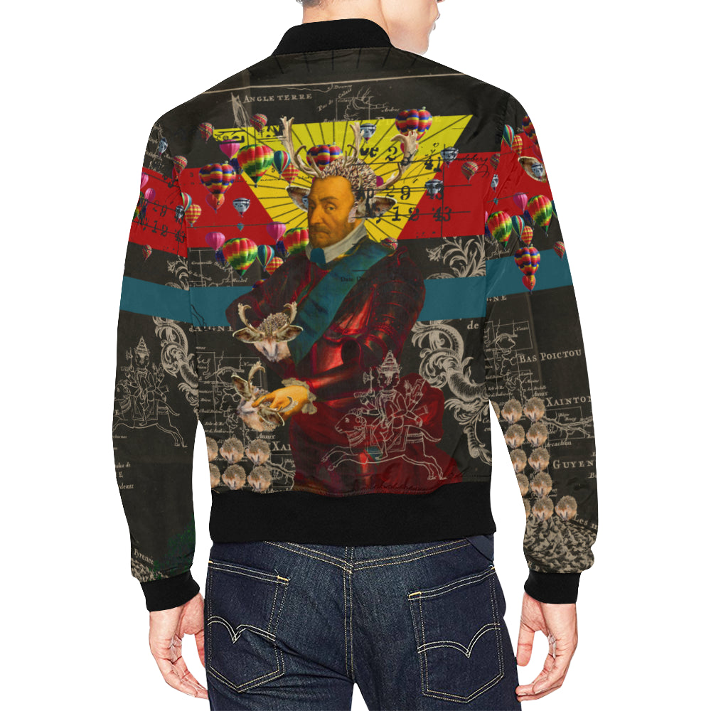 THE HEDGEHOG SOUP UPPER III IV All Over Print Bomber Jacket for Men
