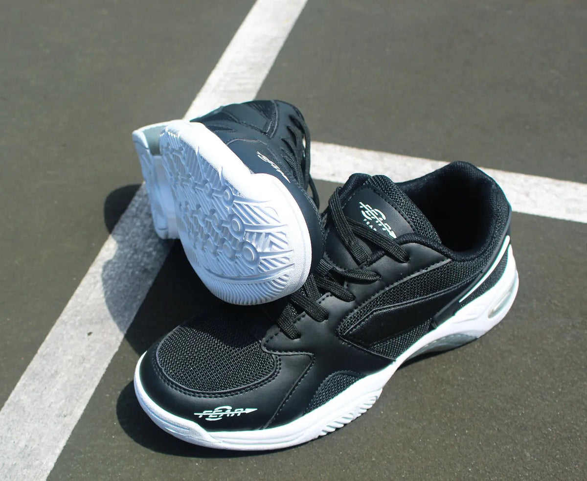 Men's High Arch Firm Support All-In-One Black Walking Shoes, Comfort &