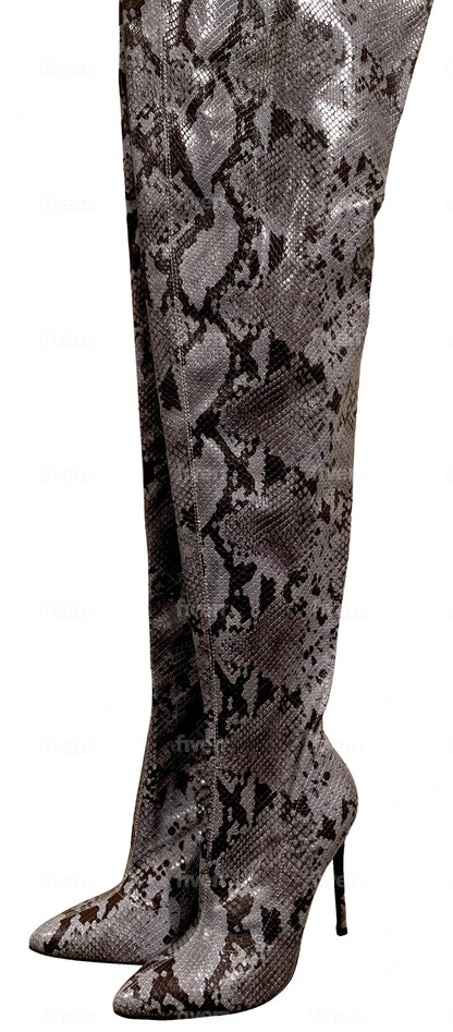 Pythonette Over The Thigh Boot