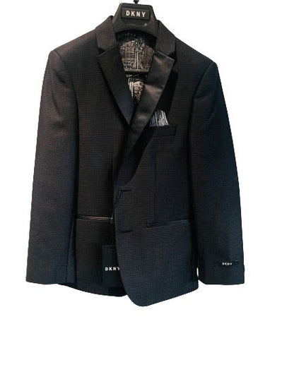 DKNY Black Dot Tuxedo Jacket, Big Boys