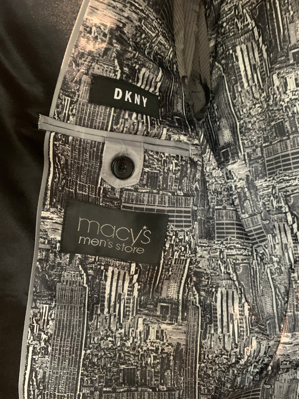 DKNY Black Dot Tuxedo Jacket, Big Boys