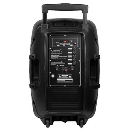 IQ Sound 15" Portable Bluetooth Speaker with True Wireless Stereo &