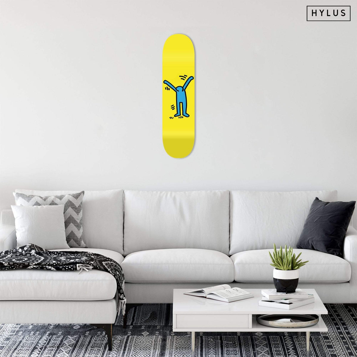 Happiness Blue Skateboard