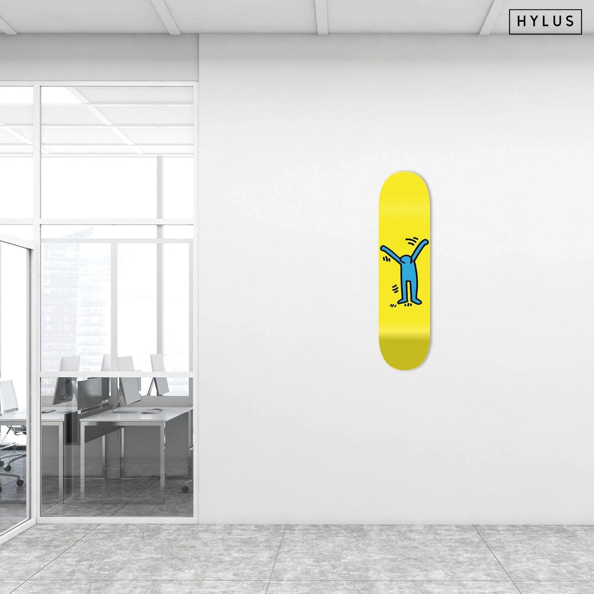 Happiness Blue Skateboard