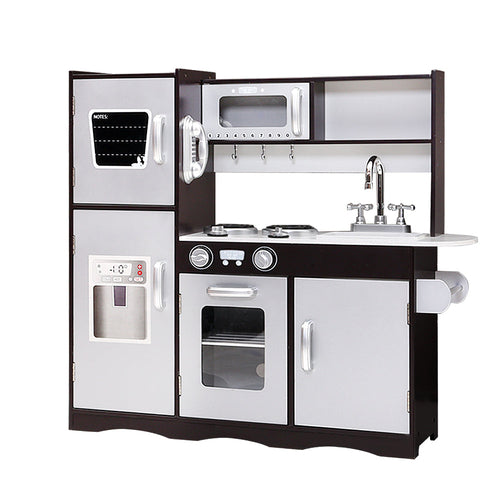 Keezi Kids Kitchen Play Set Wooden Pretend Toys Cooking Children Stove