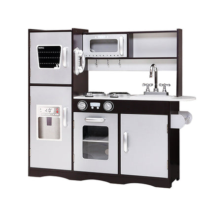 Keezi Kids Kitchen Play Set Wooden Pretend Toys Cooking Children Stove