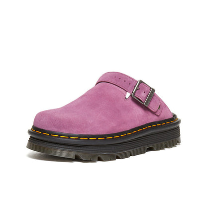 Suede Platform Mules - Womens Slip-On Clogs Comfortable Fashion