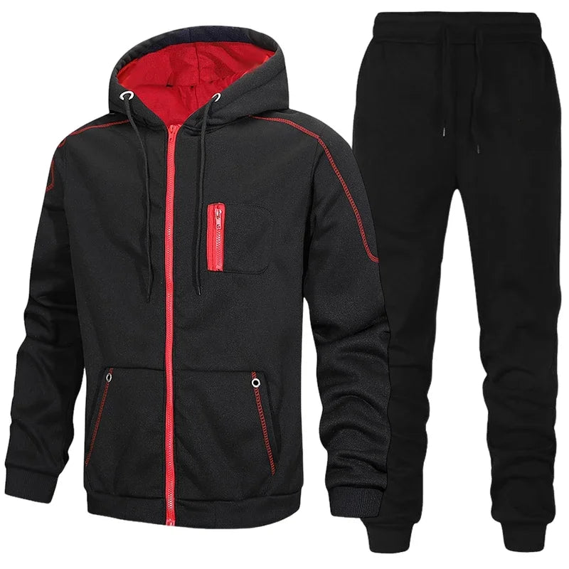 Fashion Men's Tracksuit Casual Hoodie Sweatshirts Coat Outdoors Sports