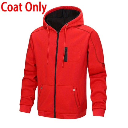 Hot Sales Men's Tracksuit Casual Hooded Zip Sweatshirts Coat Outdoors