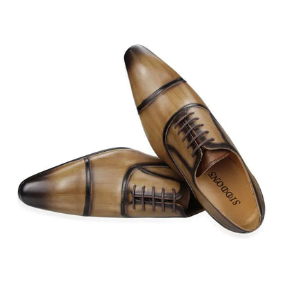 Men Leather Shoes Factory Custom Made Italian Designer Dress Shoe