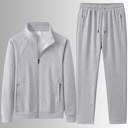 Men's Cotton Set Autumn Winter Jogging Sportswear 2PCS Sport Suit