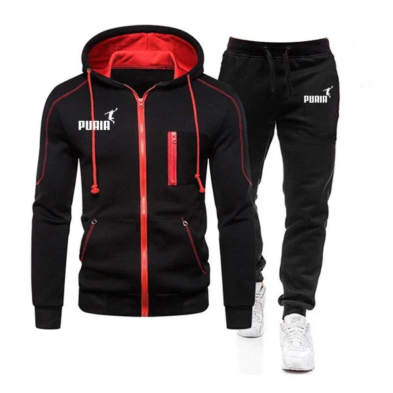 2026 Men's Zipper Casual Jacket Set of Two Comfortable Sports Shirt