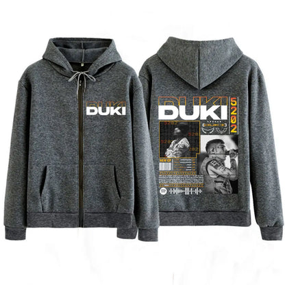 Rapper Duki Duki 5202 MIXTAPE 2025 Album Zipper Hoodies Men Women
