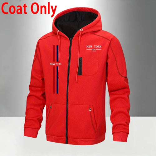 Men's Set/Coat/Pants Autumn Winter Sportswear 2026 New Arrival Zipper