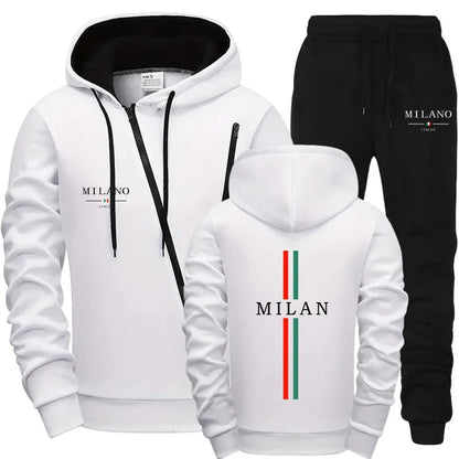 Men Tracksuit Sets Fashion Casual Daily Outdoor Hooded Sweatshirts