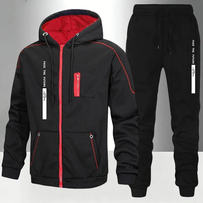 Men's Tracksuit Casual Hoodie Sweatshirts Coat Outdoors Sports Jogging