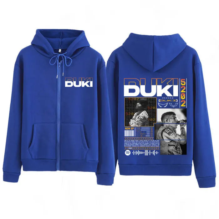 Rapper Duki Duki 5202 MIXTAPE 2025 Album Zipper Hoodies Men Women