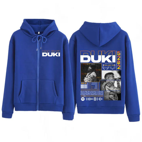 Rapper Duki Duki 5202 MIXTAPE 2025 Album Zipper Hoodies Men Women