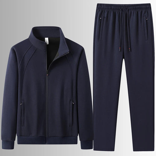 Men's Cotton Set Autumn Winter Jogging Sportswear 2PCS Sport Suit