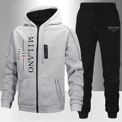 italy Fashion Men's Set/Coat/Pants Autumn Winter Daily Casual Sports