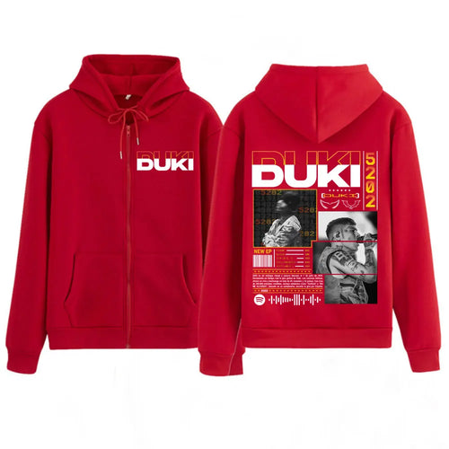 Rapper Duki Duki 5202 MIXTAPE 2025 Album Zipper Hoodies Men Women