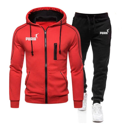 2026 Men's Zipper Casual Jacket Set of Two Comfortable Sports Shirt