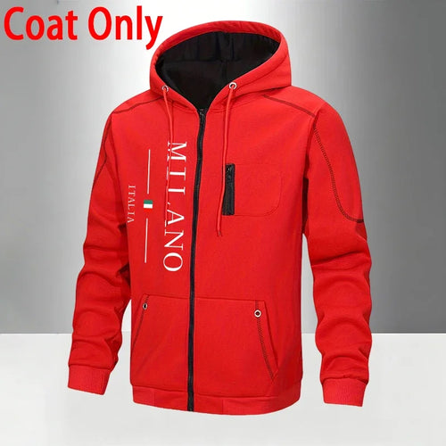 italy Fashion Men's Set/Coat/Pants Autumn Winter Daily Casual Sports