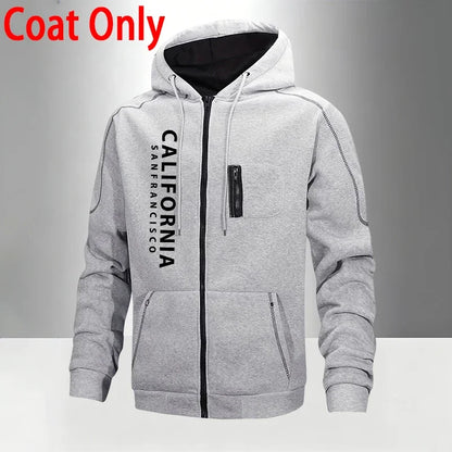 Men's Tracksuit Casual Hoodie Zipper Sweatshirts Coat Outdoors Sports