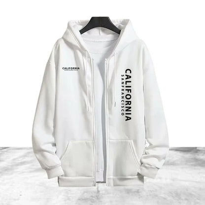 Tracksuit Men's Printing Casual Zip Hooded Sweatshirts Coat Outdoors