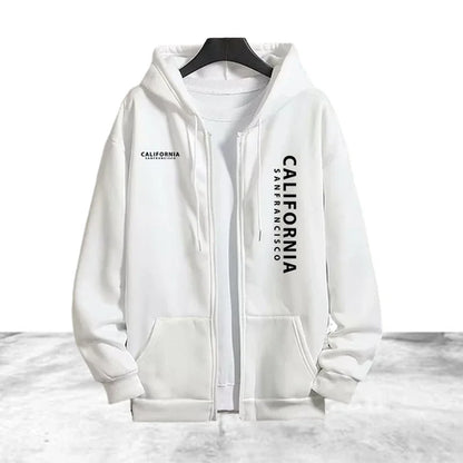 Tracksuit Men's Printing Casual Zip Hooded Sweatshirts Coat Outdoors