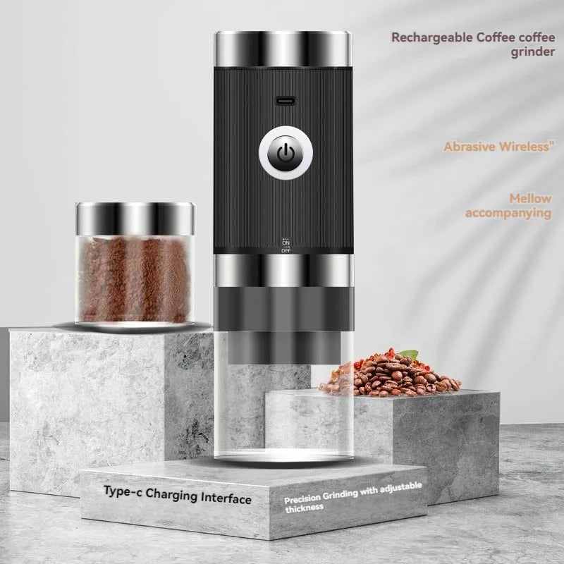 Portable Electric Coffee Grinder USB Charging 1500MAH Wireless Fully