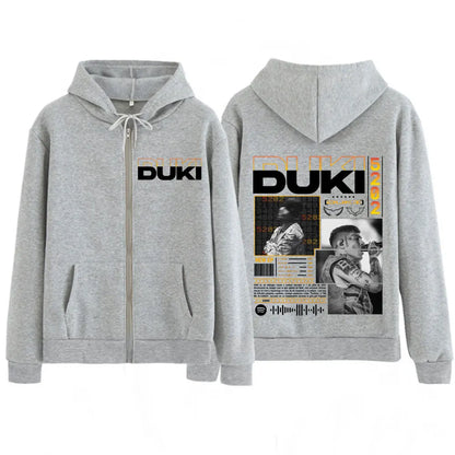 Rapper Duki Duki 5202 MIXTAPE 2025 Album Zipper Hoodies Men Women