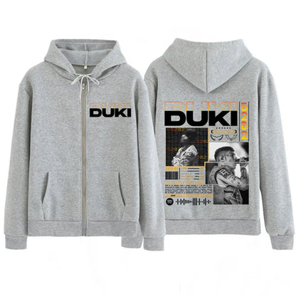 Rapper Duki Duki 5202 MIXTAPE 2025 Album Zipper Hoodies Men Women