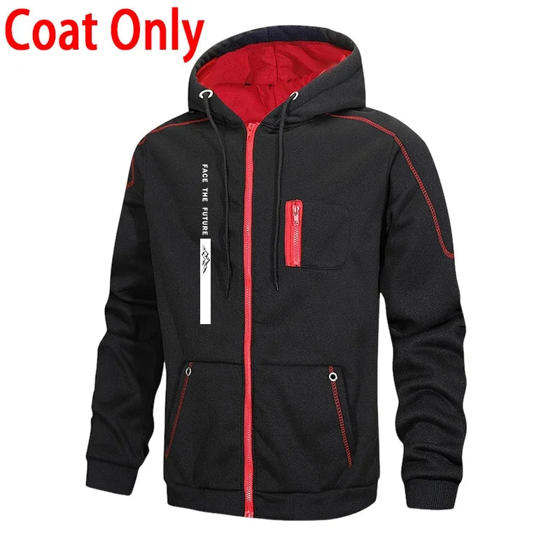 Men's Tracksuit Casual Hoodie Sweatshirts Coat Outdoors Sports Jogging