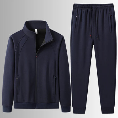 Men's Cotton Set Autumn Winter Jogging Sportswear 2PCS Sport Suit