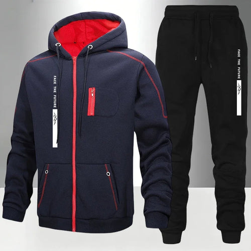 Men's Tracksuit Casual Hoodie Sweatshirts Coat Outdoors Sports Jogging