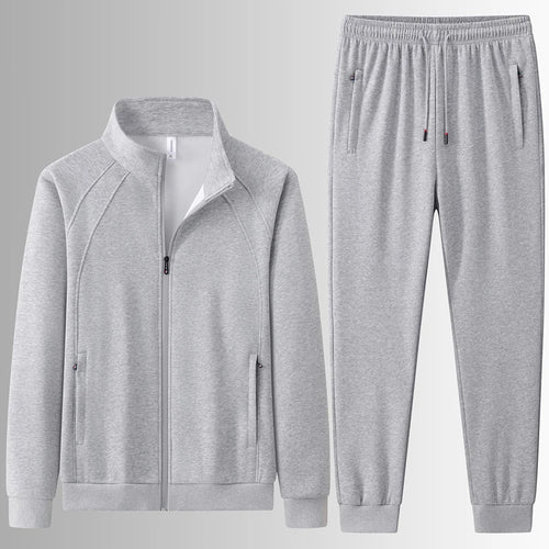 Men's Cotton Set Autumn Winter Jogging Sportswear 2PCS Sport Suit