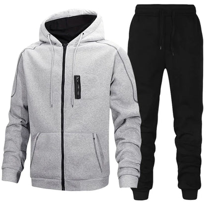 Autumn Winter Daily Casual Sports Jogger Suit Outdoor Warm Motorcycle