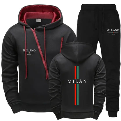 Men Tracksuit Sets Fashion Casual Daily Outdoor Hooded Sweatshirts