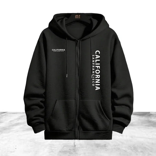 Tracksuit Men's Printing Casual Zip Hooded Sweatshirts Coat Outdoors