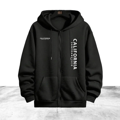 Tracksuit Men's Printing Casual Zip Hooded Sweatshirts Coat Outdoors
