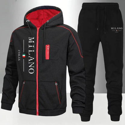 italy Fashion Men's Set/Coat/Pants Autumn Winter Daily Casual Sports
