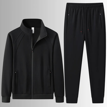 Men's Cotton Set Autumn Winter Jogging Sportswear 2PCS Sport Suit