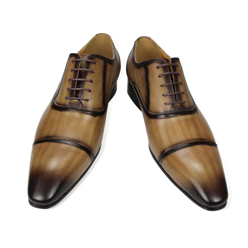 Men Leather Shoes Factory Custom Made Italian Designer Dress Shoe