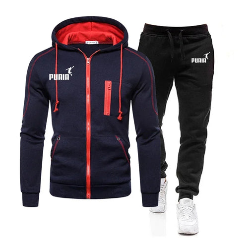 2026 Men's Zipper Casual Jacket Set of Two Comfortable Sports Shirt