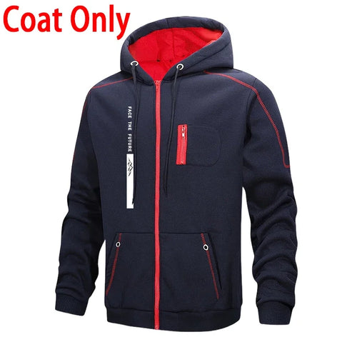 Men's Tracksuit Casual Hoodie Sweatshirts Coat Outdoors Sports Jogging