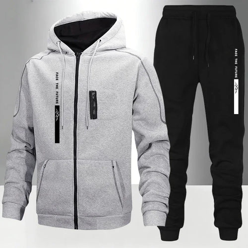Men's Tracksuit Casual Hoodie Sweatshirts Coat Outdoors Sports Jogging