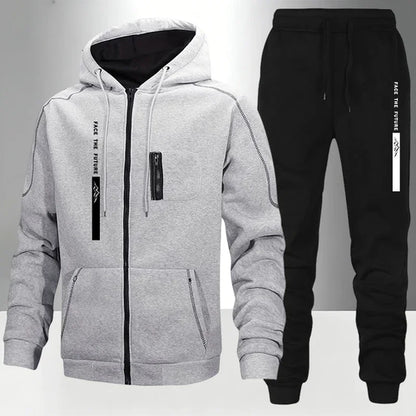 Men's Tracksuit Casual Hoodie Sweatshirts Coat Outdoors Sports Jogging