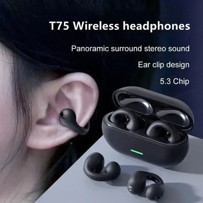 New Original T75 Bone Conduction Wireless Bluetooth 5.3 Headphones